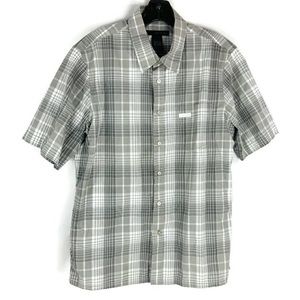 ‼️MOVING SALE‼️ Calvin Klein Gray & White Plaid Button Down Shirt